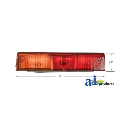 A & I Products Lamp, Rear Side (LH) 2.9" x12.5" x4.8" A-4997266